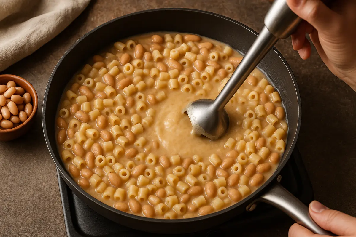 Come cucinare una pasta e fagioli cremosa? Il dettaglio che fa la differenza nel risultato finale