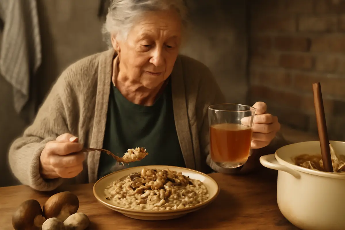 Risotto ai funghi porcini della nonna: la scelta del brodo che cambia tutto nel sapore
