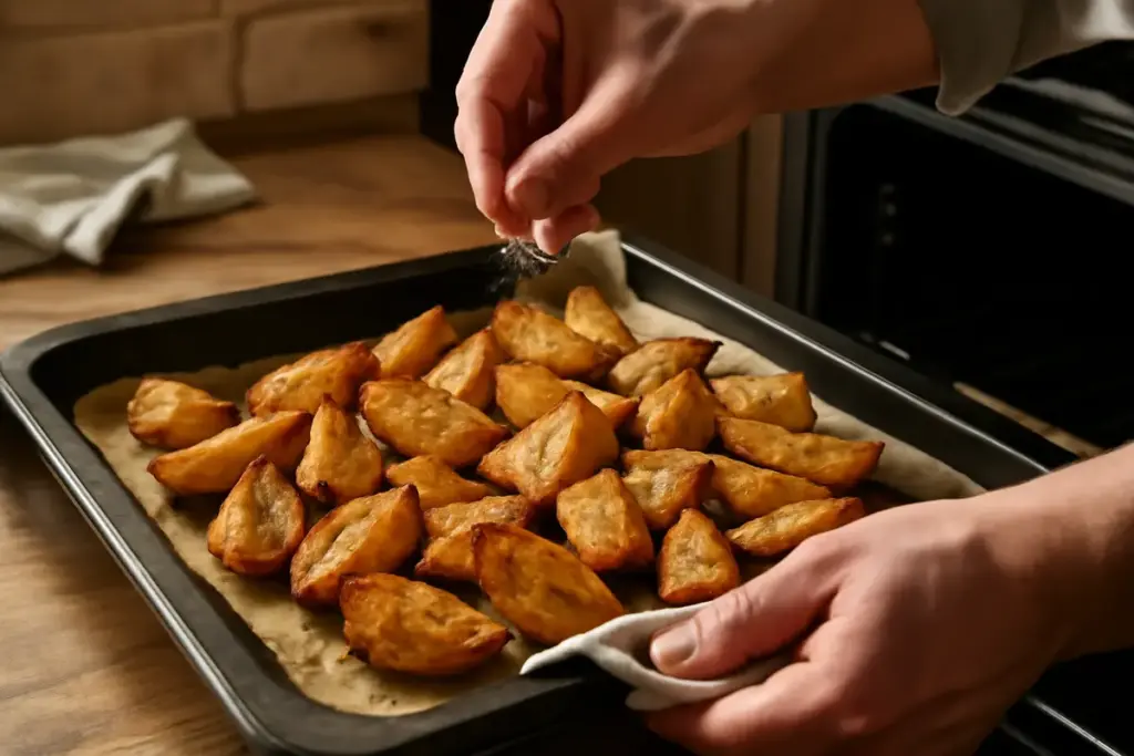 Come cuocere le patate al forno in stile rustico? Segui questo passaggio per una crosticina perfetta