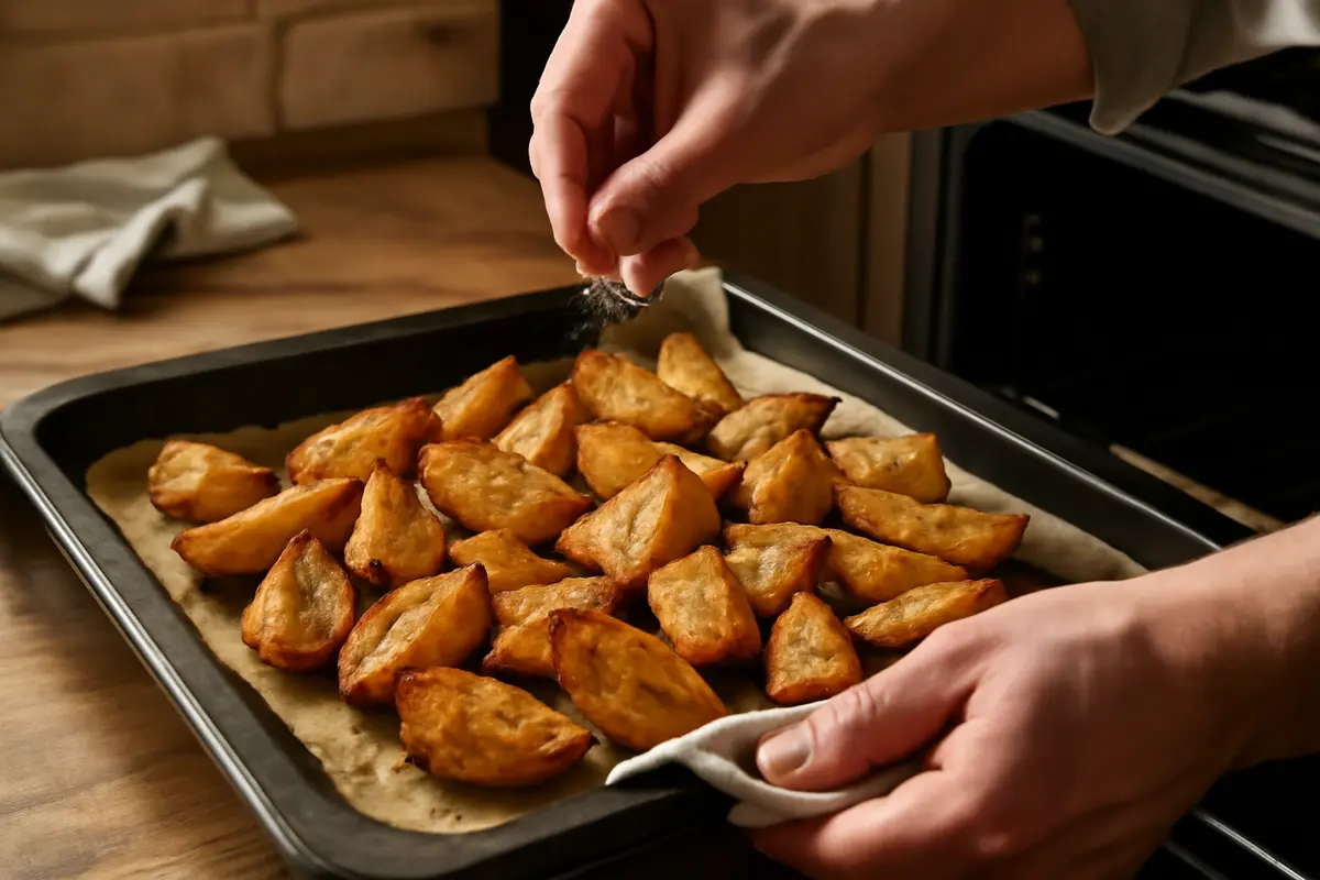 Come cuocere le patate al forno in stile rustico? Segui questo passaggio per una crosticina perfetta