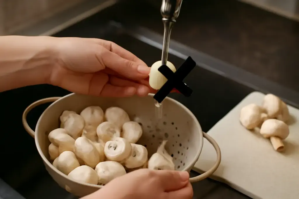 Come si lavano i funghi prima di cucinarli? L’errore da evitare che rovina gusto e consistenza