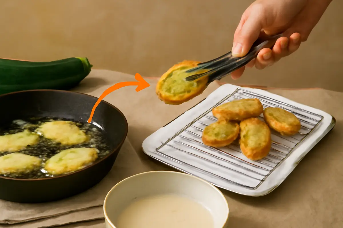 Come si frigge la zucchina in pastella senza farla inzuppare d’olio? Un’accortezza salva risultato