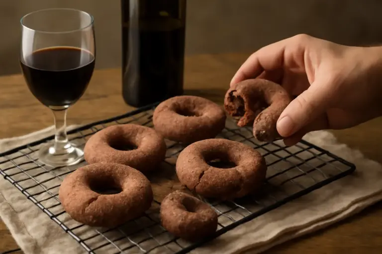 Ciambelle al vino rosso della tradizione laziale: la cottura che fa la differenza al morso