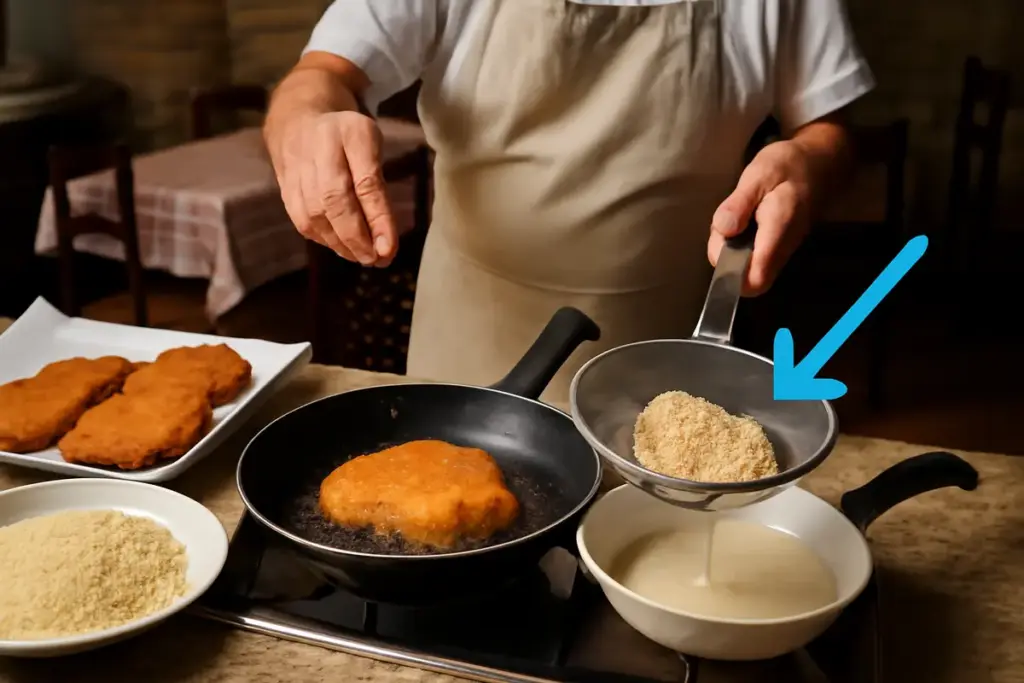 Panatura croccante come in trattoria: il passaggio segreto che evita l’effetto molle