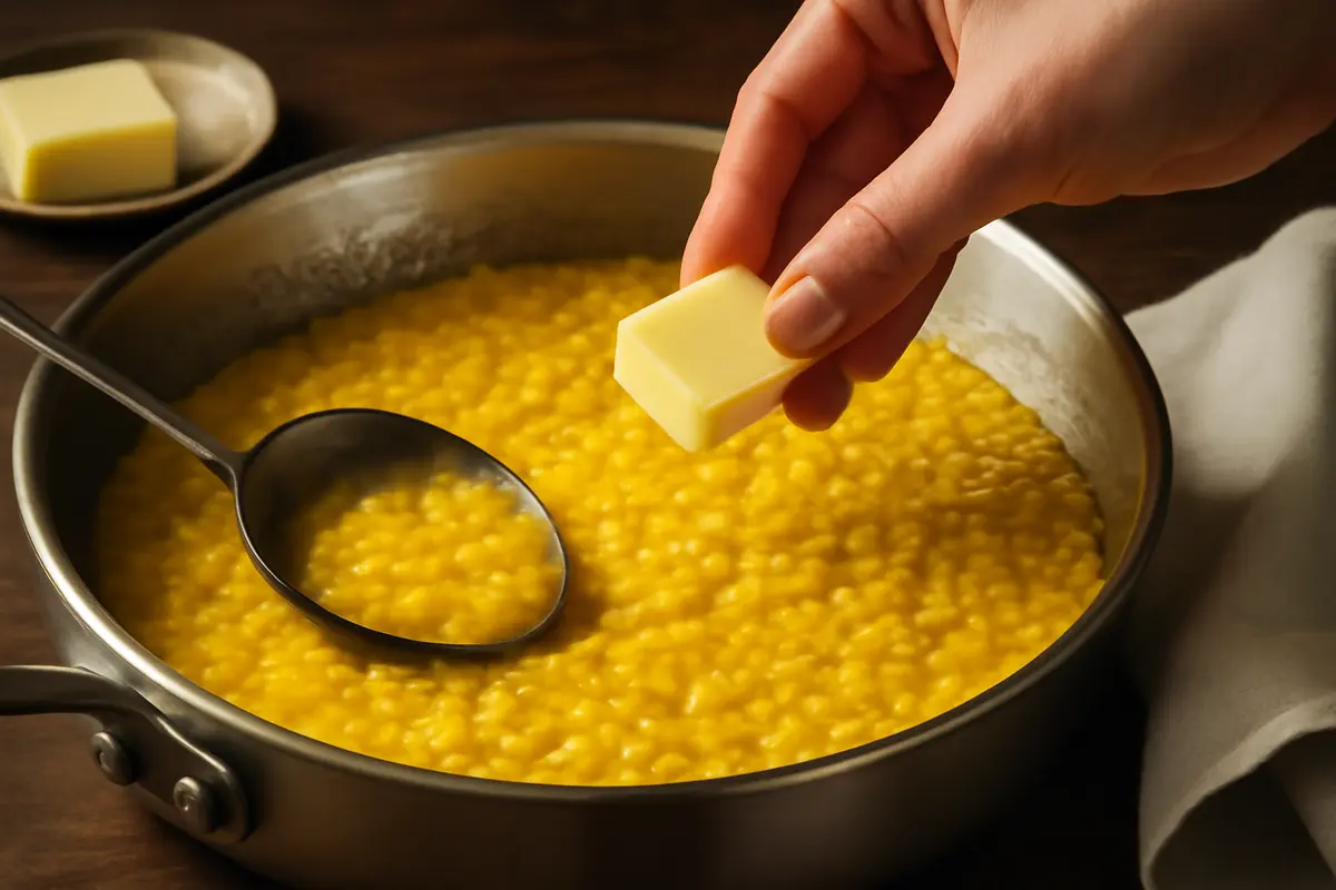 C’è una regola per mantecare il risotto alla milanese? Il burro aggiunto al momento giusto fa la differenza