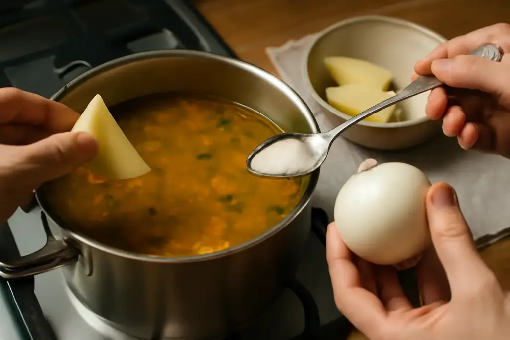 Come recuperare una minestra troppo salata? Due astuzie tramandate da generazioni