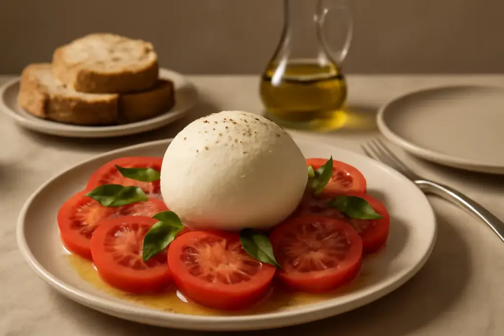 Insalata caprese come antipasto: il trucco per un mozzarella davvero protagonista