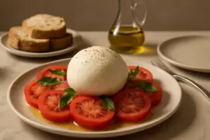 Insalata caprese come antipasto: il trucco per un mozzarella davvero protagonista