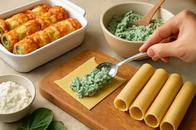 Cannelloni ricotta e spinaci: il procedimento per un ripieno che resta umido anche dopo la cottura