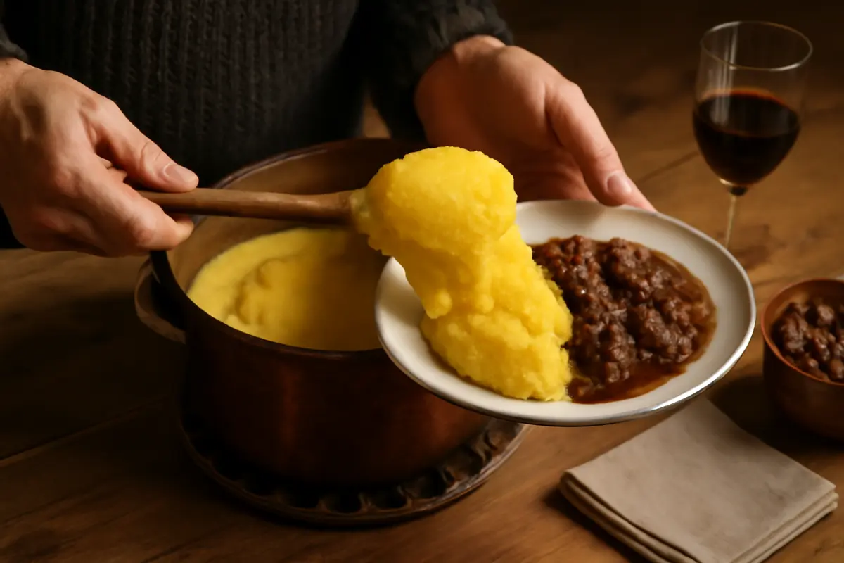 Come si serve la polenta nel modo tradizionale? Un accorgimento che esalta davvero il sapore
