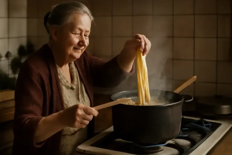 Cottura della pasta nella cucina di una volta: il segreto della nonna per non scuocerla mai