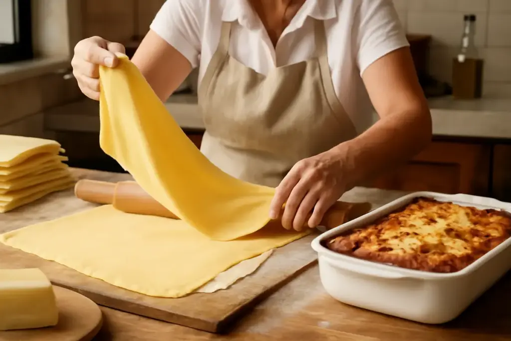 Lasagne tradizionali alla bolognese: il passaggio da non saltare per una sfoglia perfetta