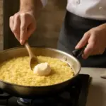 Risotto all’onda tradizionale: la fase della mantecatura che non tutti rispettano
